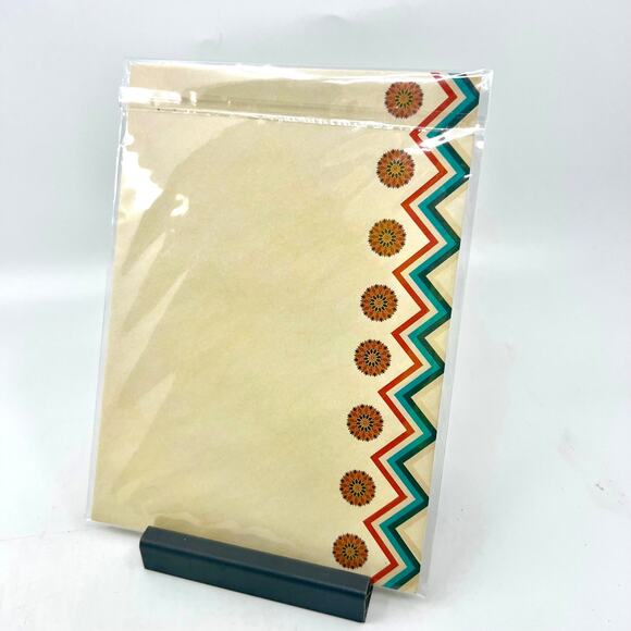 VTG Set of 2 “Thinking Of You As I Often Do” Abstract Geometric Floral Art NEW - Picture 4 of 4